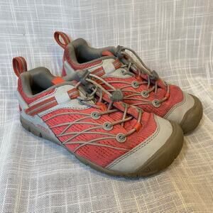 KEEN CHANDLER CNX Youth Elastic Pink White Lace Up 1025113 Kids Size 1 EU 32 33